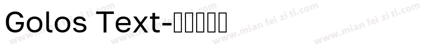 Golos Text字体转换